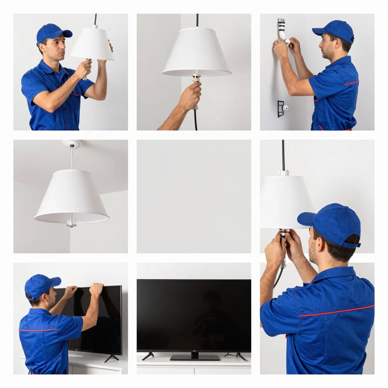 A professional property manager inspecting a modern commercial property lobby.