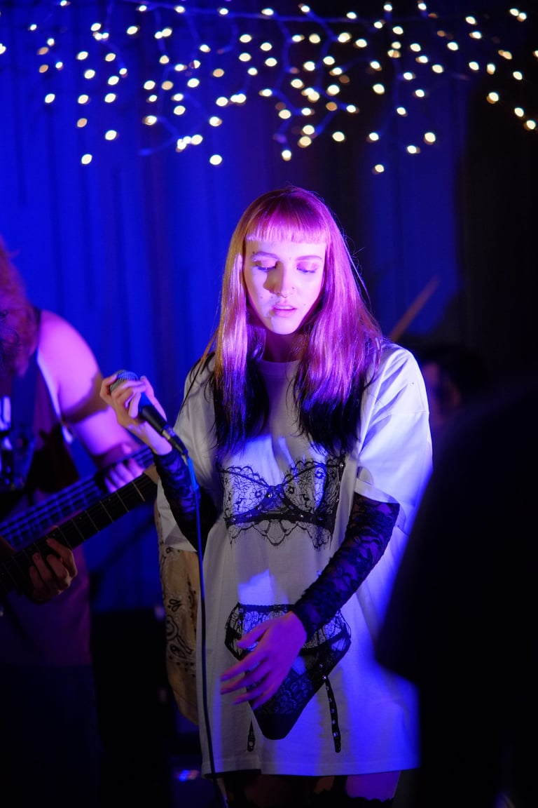 Event photography in Montgomery AL – Warhol at Village Green Records, live concert photo by Spirit World Photo