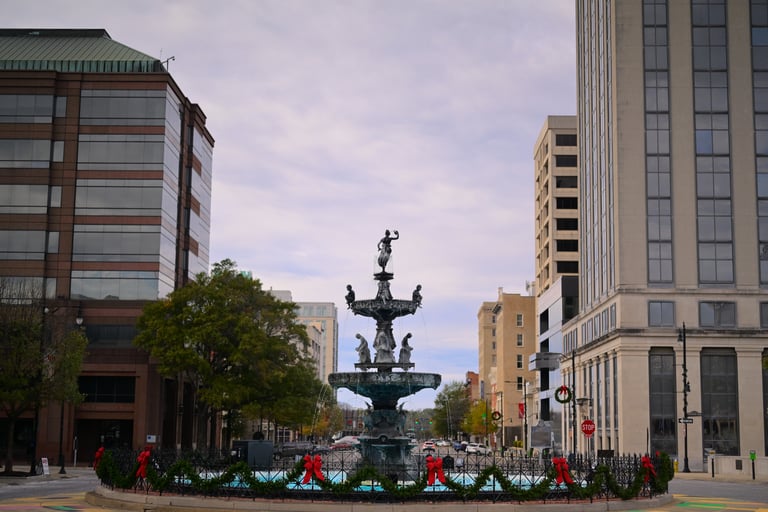 Artistic photography – Fountain, Montgomery Downtown, Spirit World Photo, Montgomery Alabama photographer