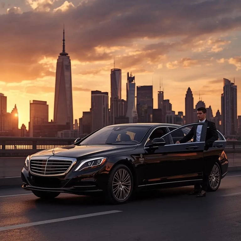 Executive black car chauffeur service in Toronto available for airport and corporate transportation
