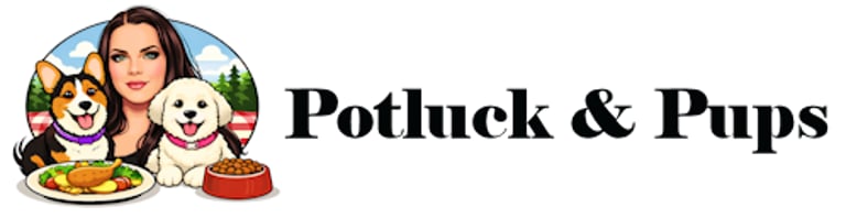 Potluck & Pups logo