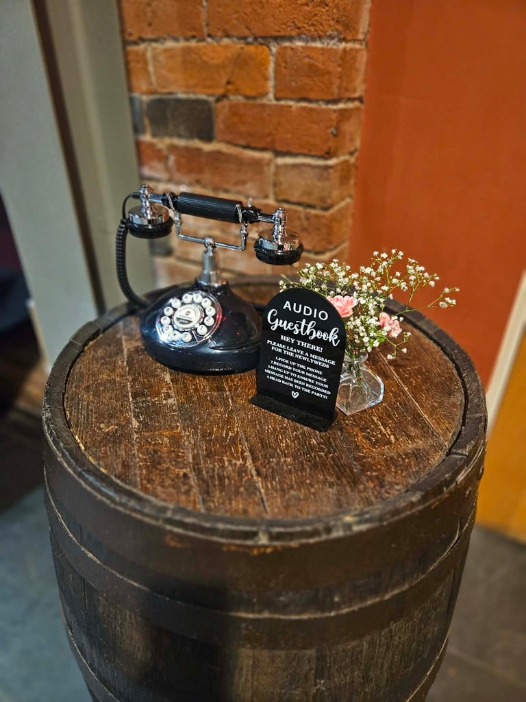 audio guestbook hired out in ludow shropshire 