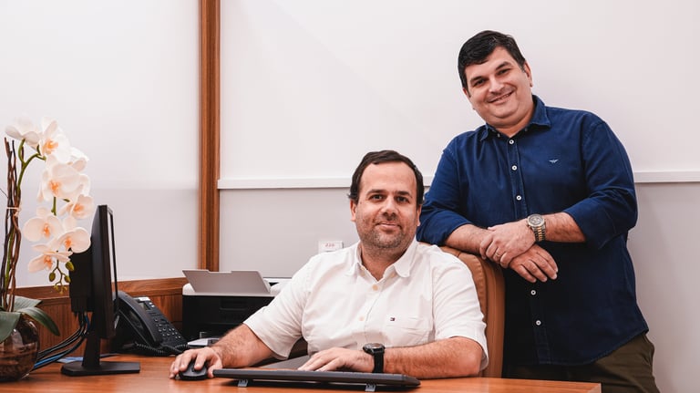 Marcos e Márcio, fundadores da Sólida