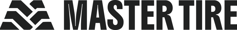logo de master tire en color negro