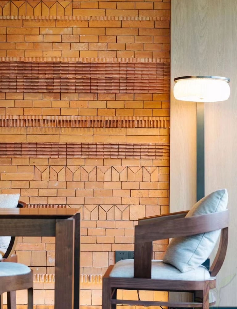 red bricks wall