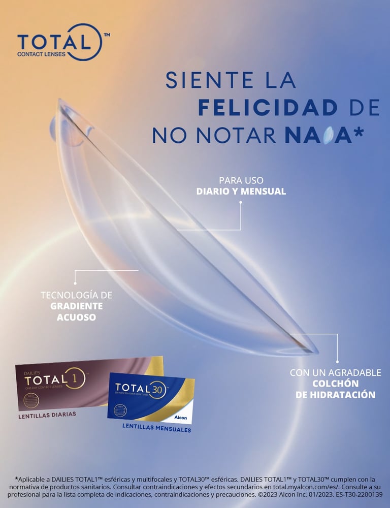 Lentes de contacto mensuales y diarias