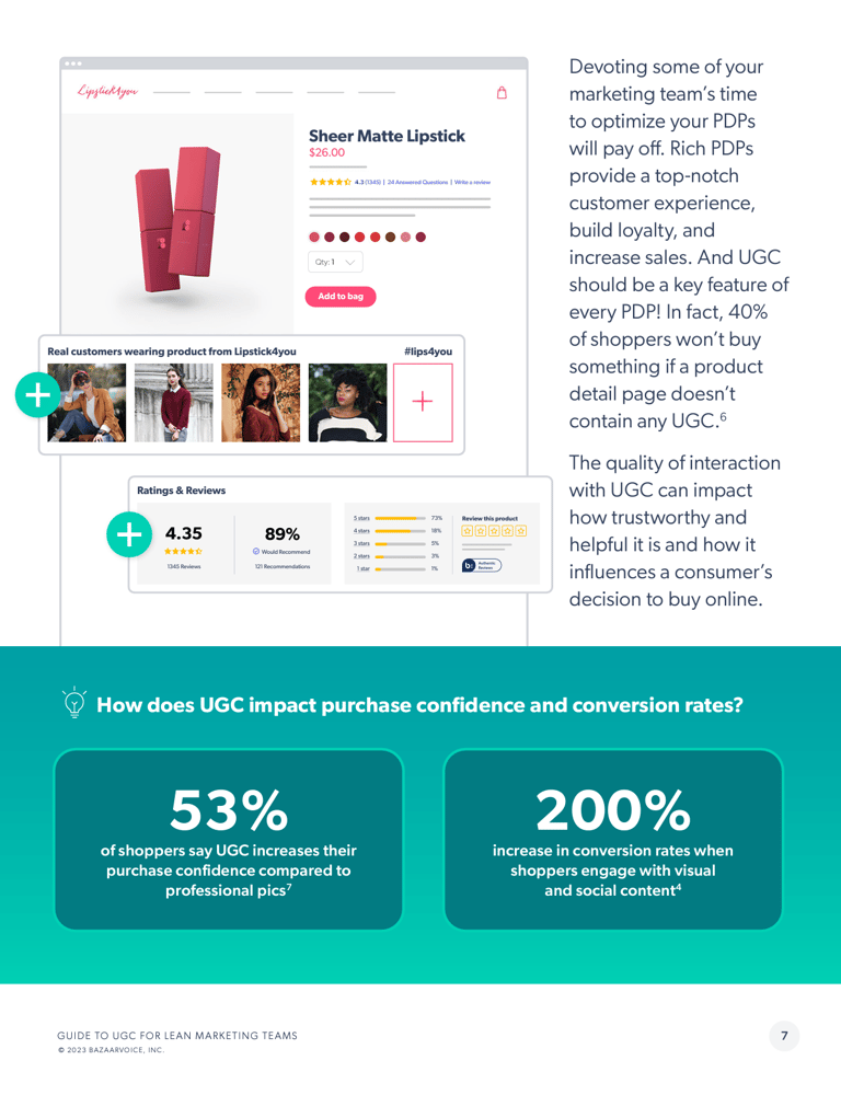 Image of e-book writing sample from Glen Cadorette: Guide to User-Generated Content page.