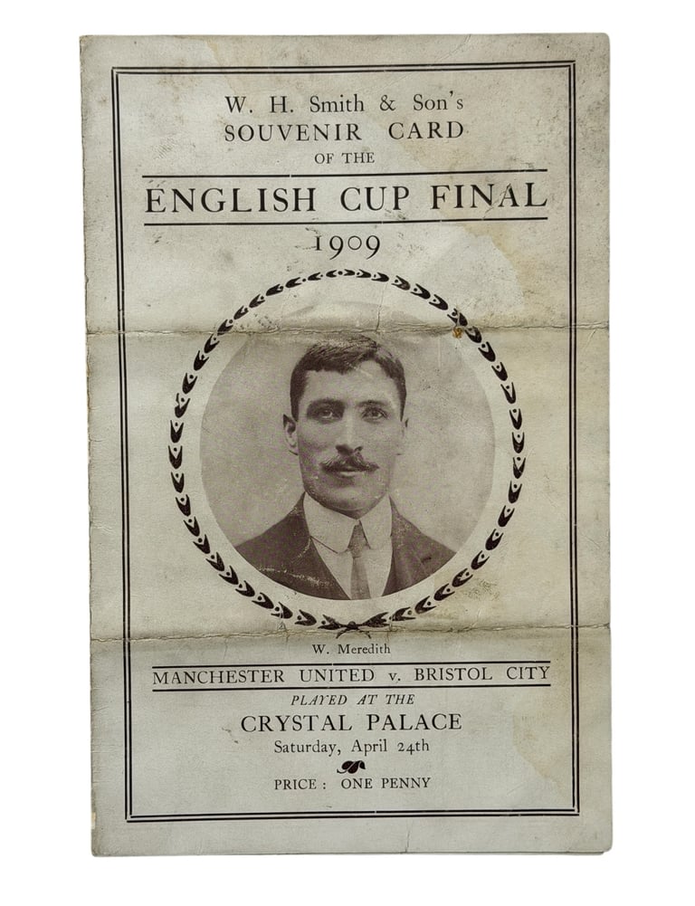 Manchester United 1909 FA Cup Final Programme