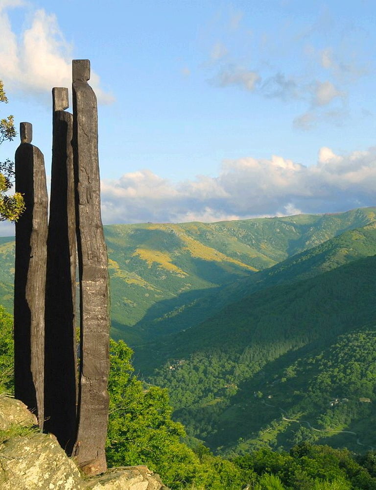 Panorama sur le Parc naturel régional des Monts d'Ardèche
