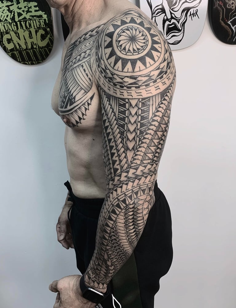 maori tattoo tribal french polynesian mandala geometric nevermoresg singapore tattooseow