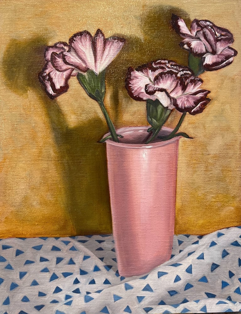 Mother's day. Oil on linen. 36 x 28 cm.