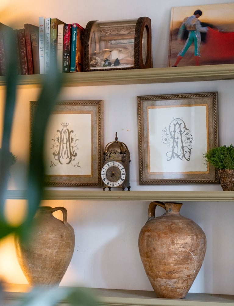 Spanish-themed décor details at Finca Santa Katerina