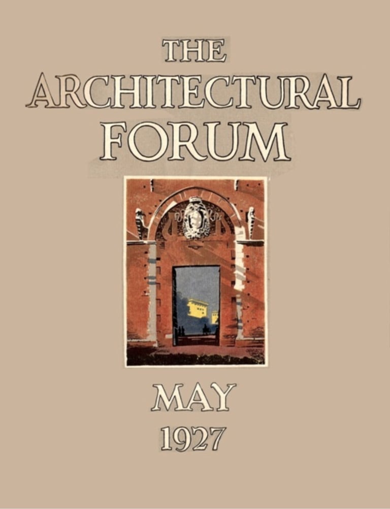 Cover of the Architectural Forum magazine.