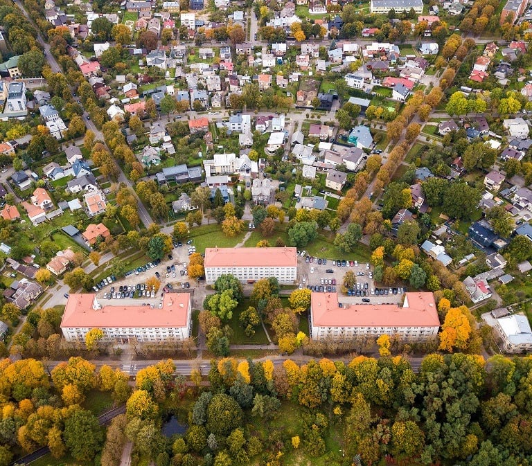 Žaliakalnis iš aukštai