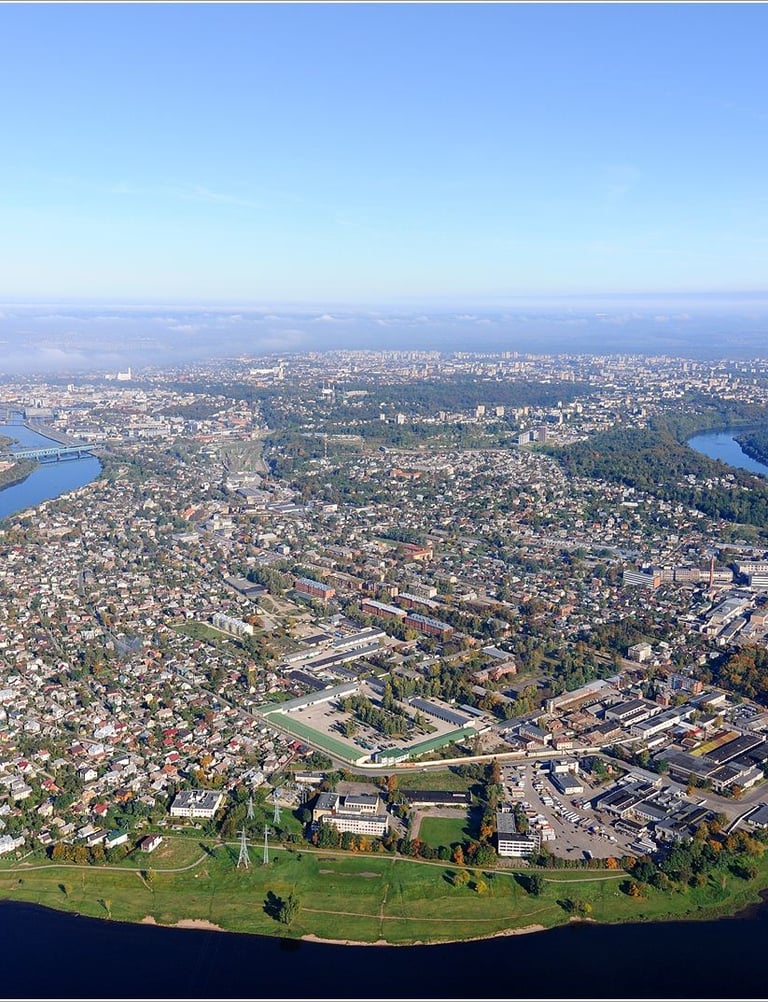 Kaunas, Šančiai iš paukščio skrydžio