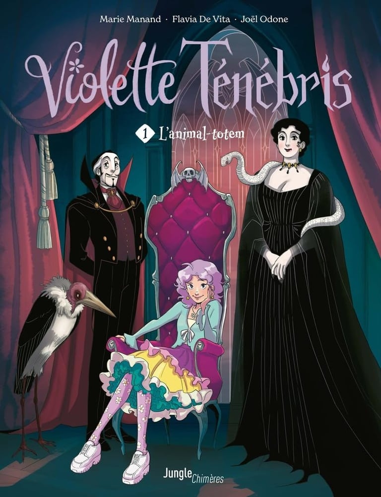 Première de couverture du tome 1 de la BD Violette Ténébris