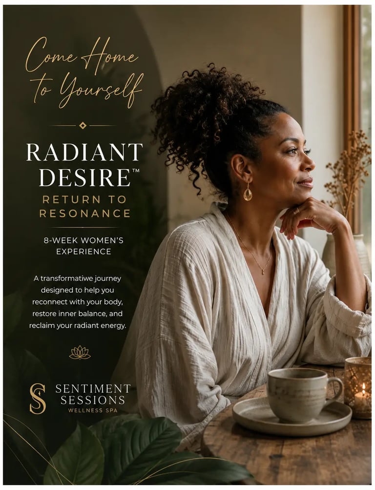 Radiant Desire™: Return to Resonance fall spa event for women who have spent years caring for others