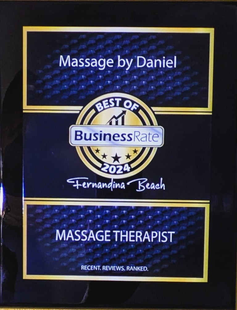 Best massage award in Fernandina Beach