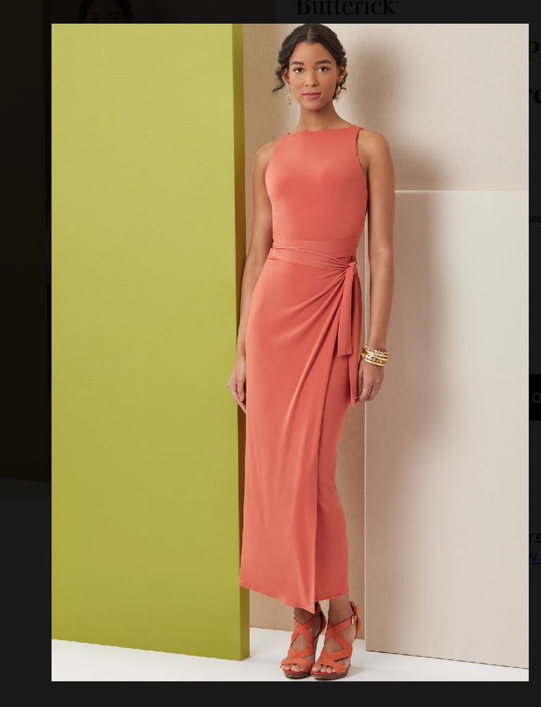 B7040 dress pattern tiracooks