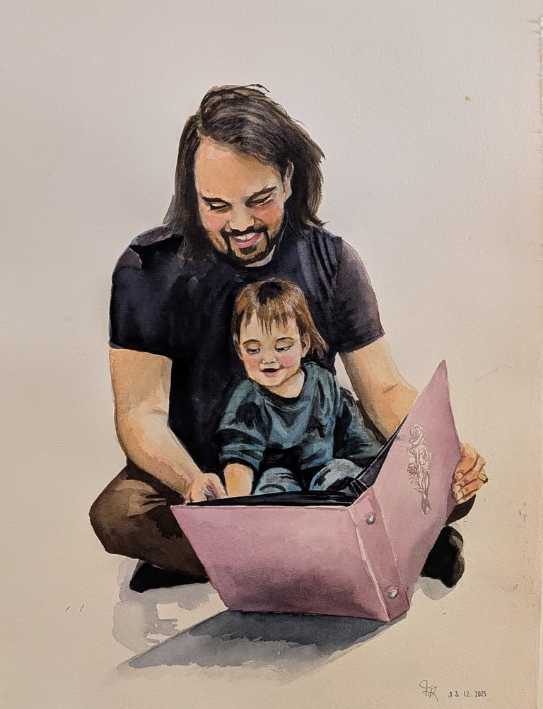 Father and child portrait