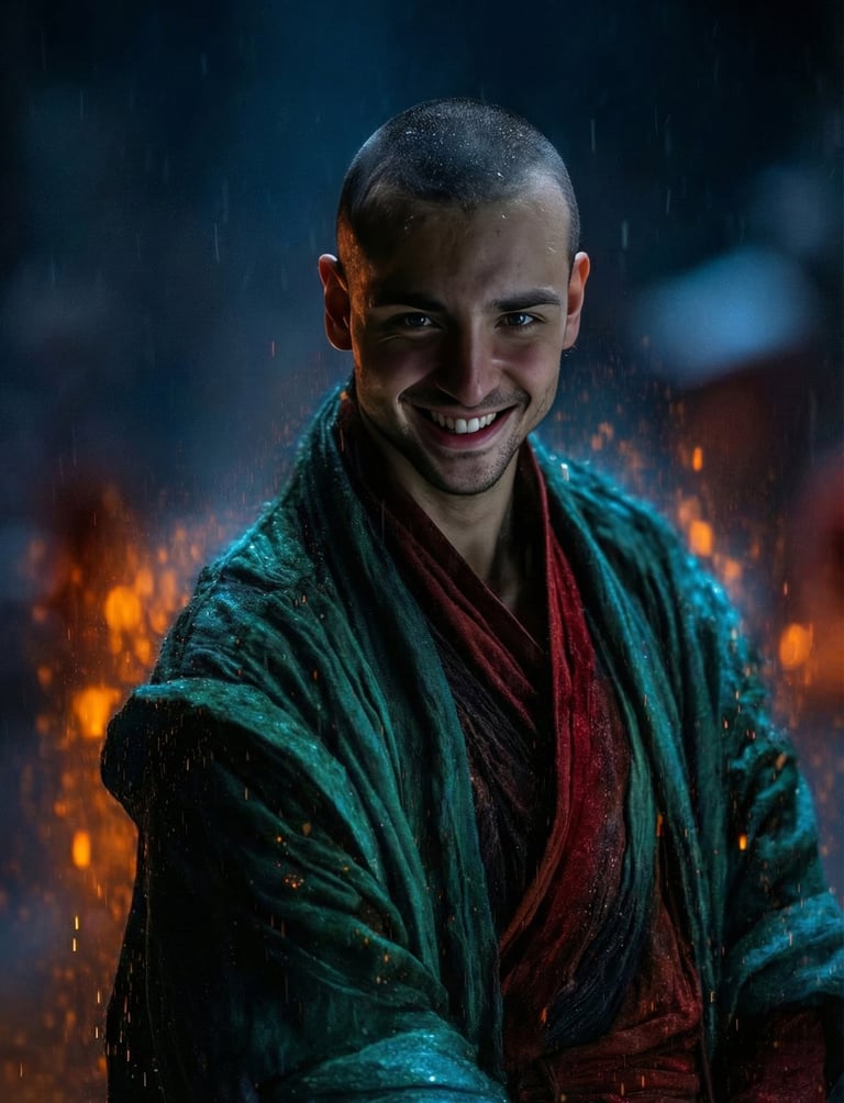 WDP İstanbul Jian (Kılıç) eğitmeni Ali Yörükoğlu. Geleneksel kıyafetli, gülümseyen genç eğitmen portresi.