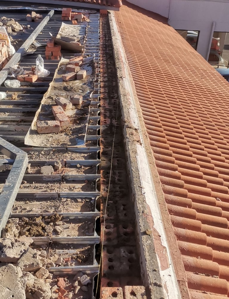 Wall plate rectificatuion at the Walk Shopping Center in Bloemfontein. Environmental Pro Construction