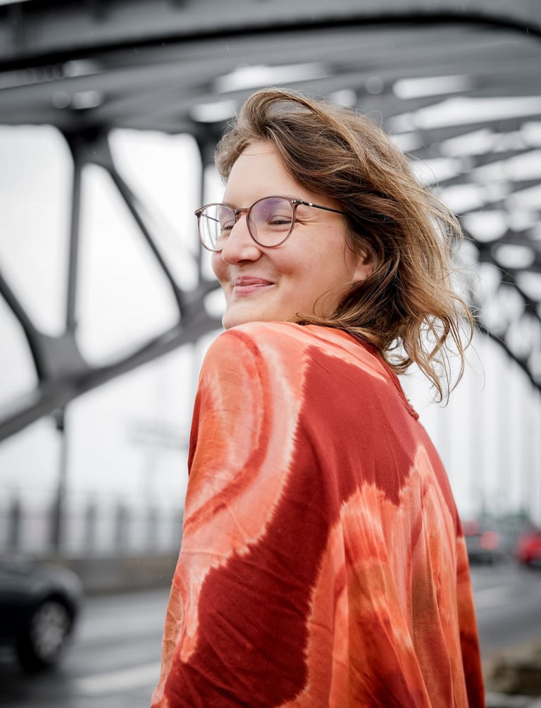 Julia Dencker, Expertin für inneren Frieden - Leipzig. Photo by Diana Elschner