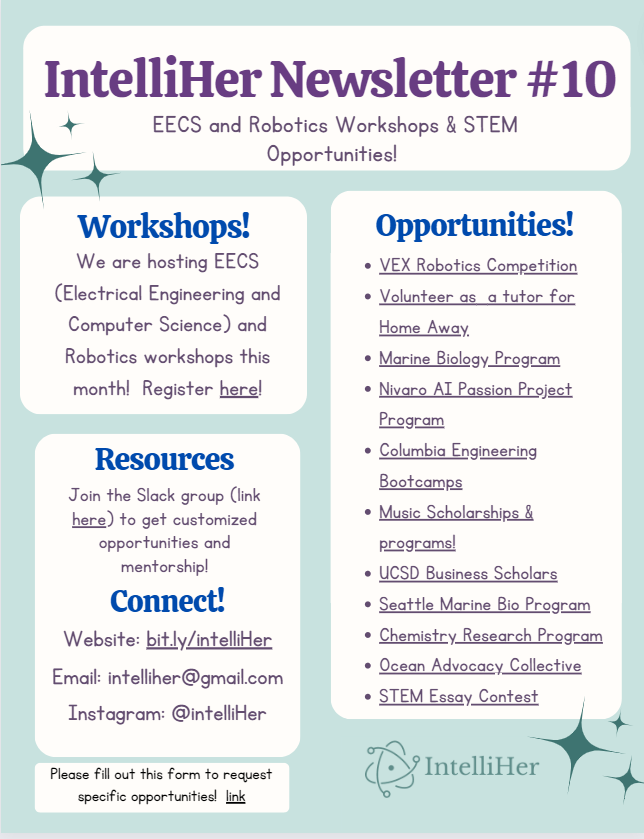 STEM Newsletter with Internships and summer programs