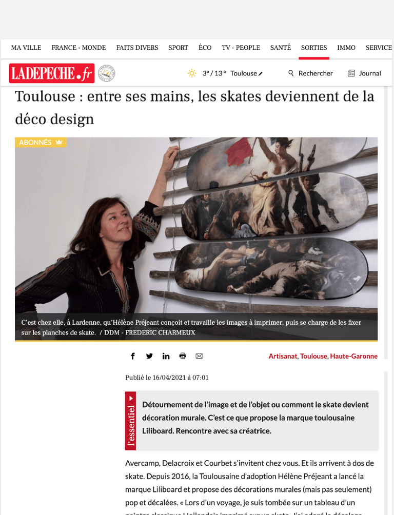 Article Dépêche du midi