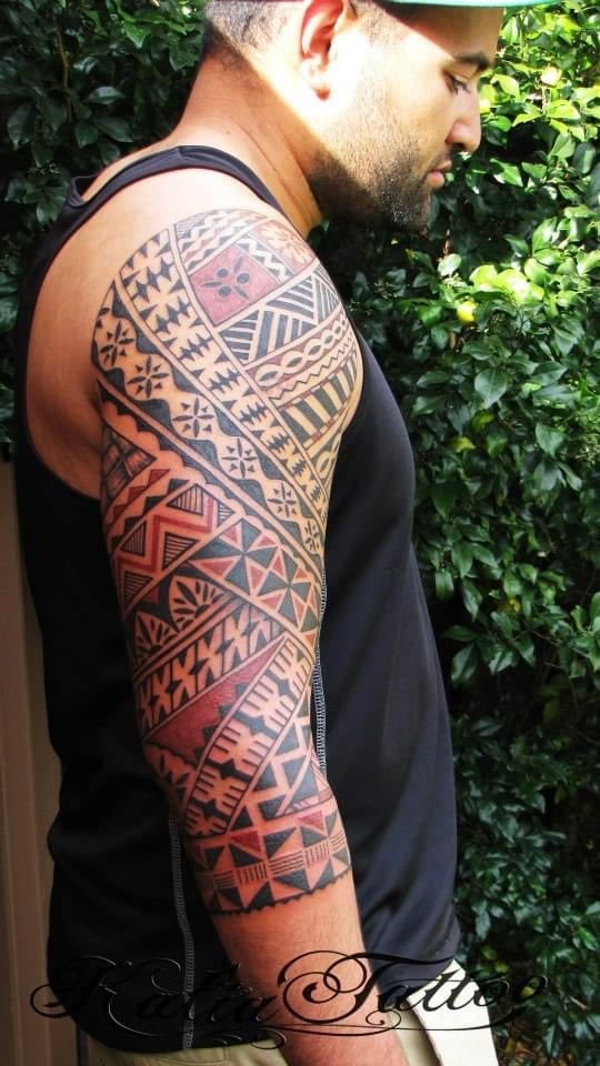 Fijian tattoo sleeve carl cocker polynesian tattoo artist brisbane sydney perth melbourne australia 