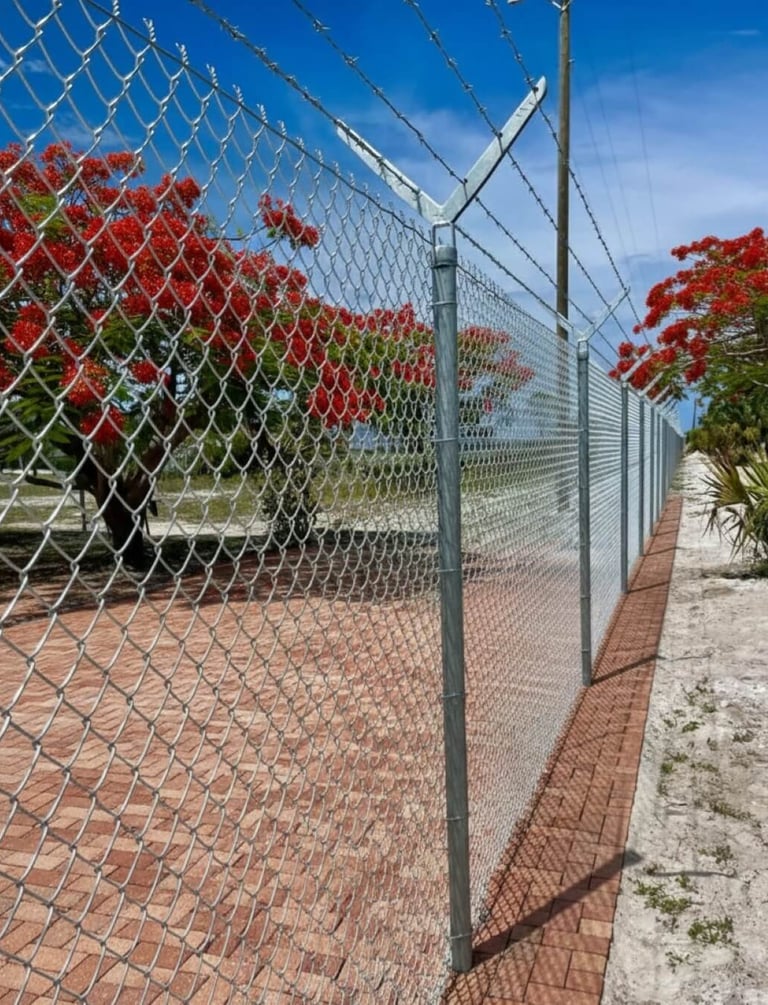 instalación de mallas eslabonadas
