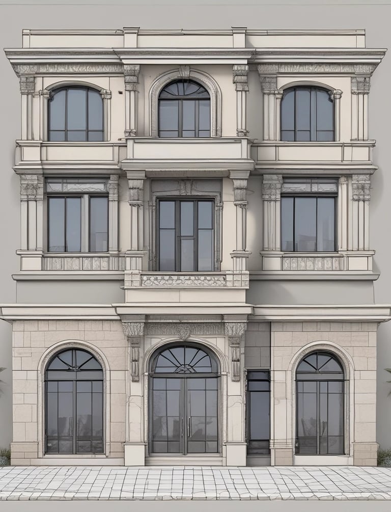 A detailed architectural blueprint spread out on a table with measuring tools.