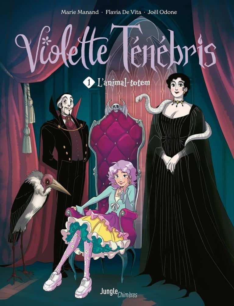 Première de couverture du tome 1 de la BD Violette Ténébris
