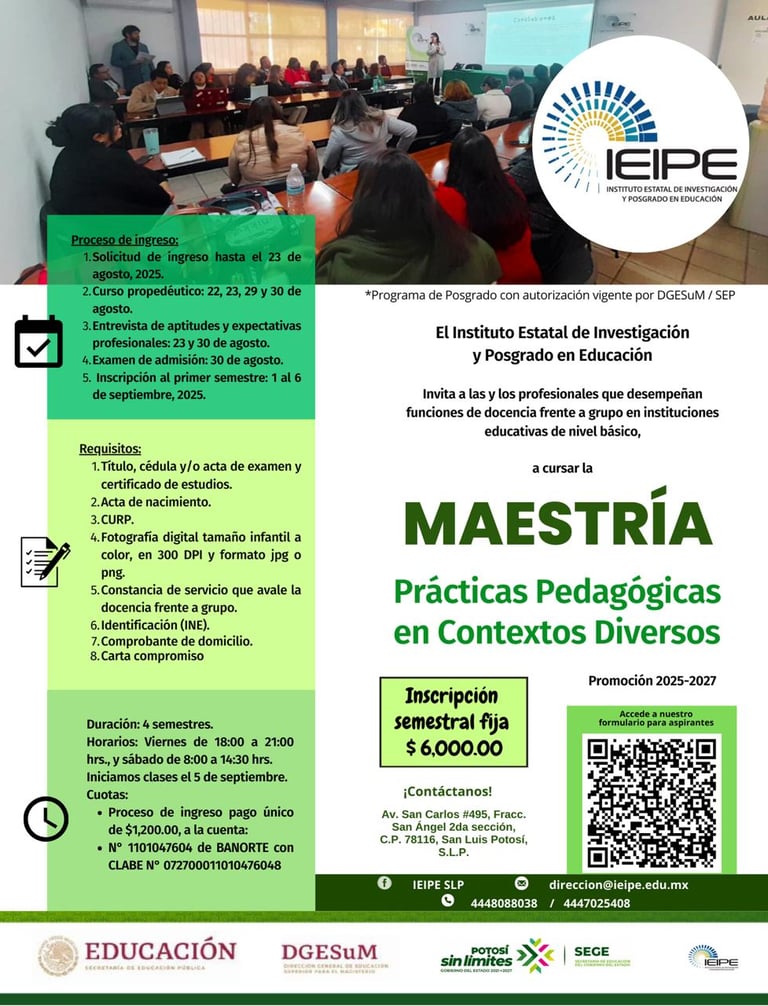 Maestría Prácticas Pedagógicas en Contextos Diversos 