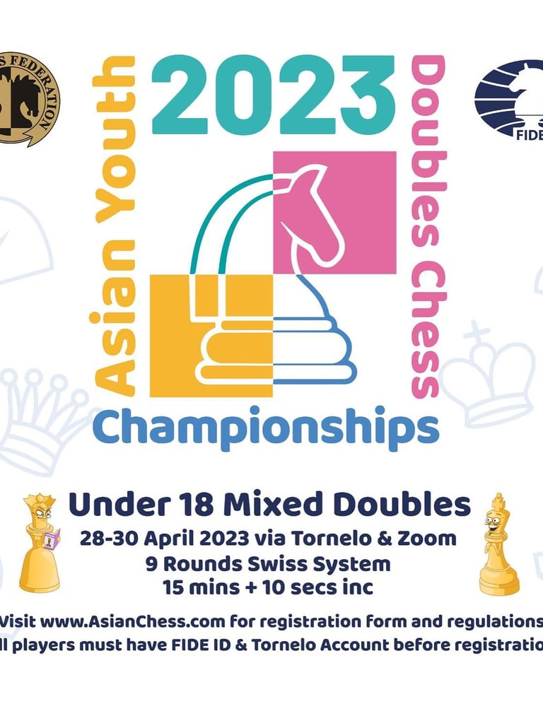 Asian Youth Online Mixed Doubles Chess Team Championship 2023. Asian Chess Federation