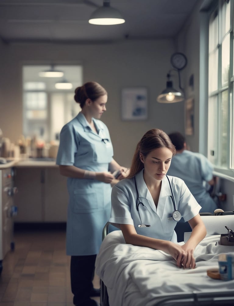 Enfermagem em suas tarefas