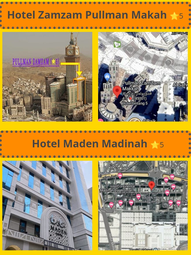akomodasi paket umroh vip nurul hidayah wisata