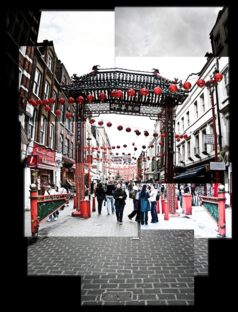 A joiner composition of China Town in London