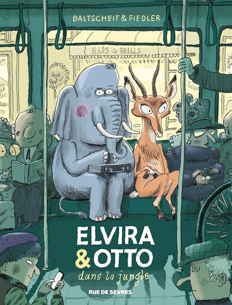 Première de couverture du tome 1 de la BD Elvira & Otto