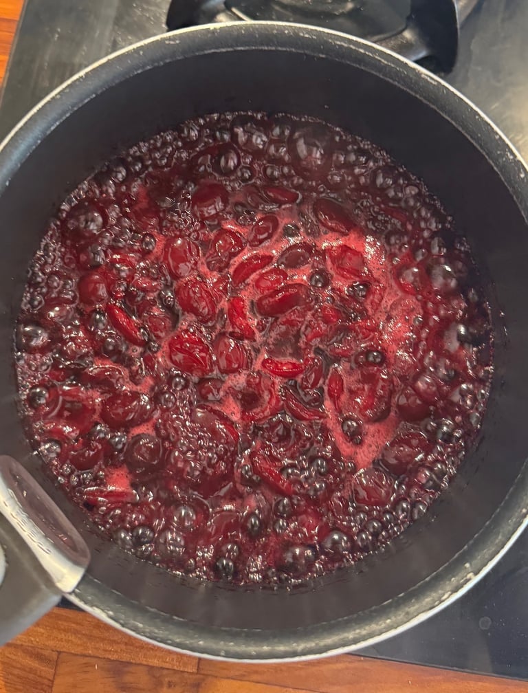 confit de cerises
