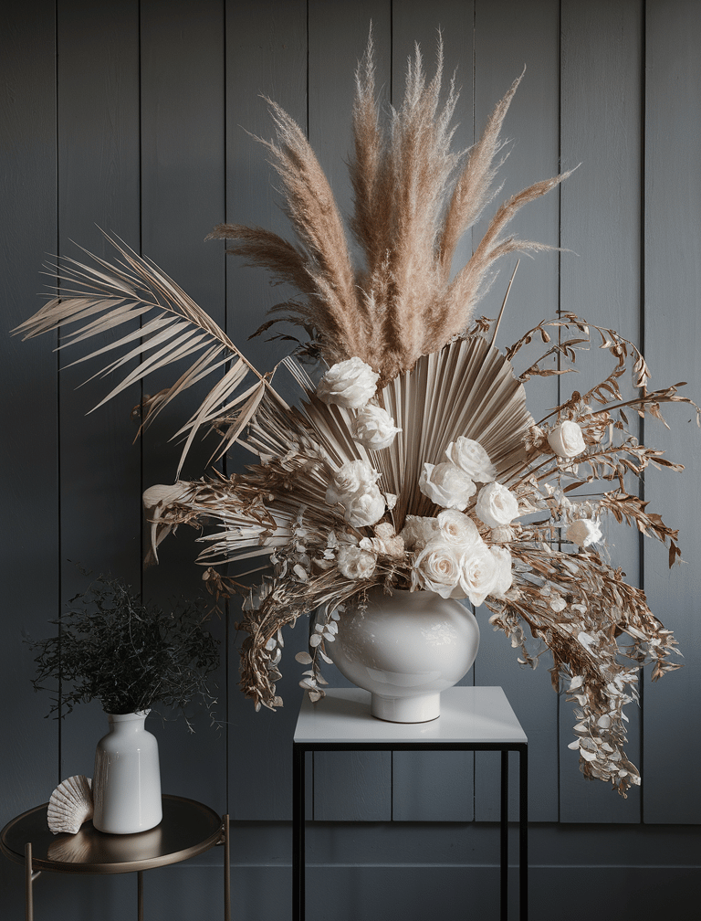 Bouquet fleurs stabilisées luxe