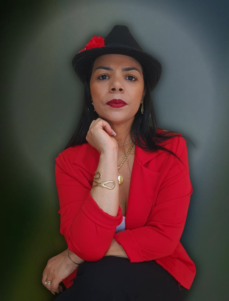 Mulher transmitindo confiança feminina e acolhimento emocional