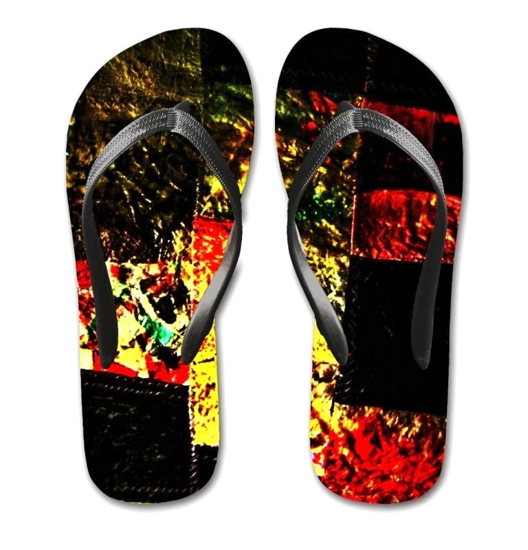 Metallic slipper sandal 