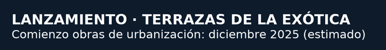 Lanzamiento Terrazas de la Exótica