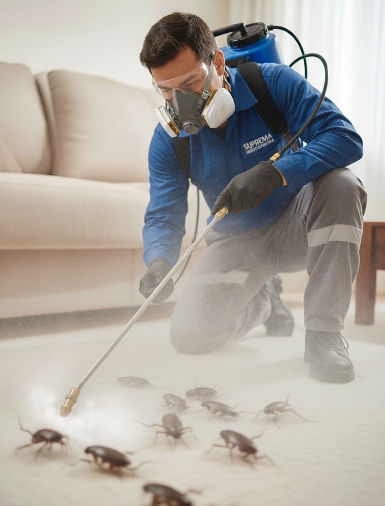 dedetização contra baratas