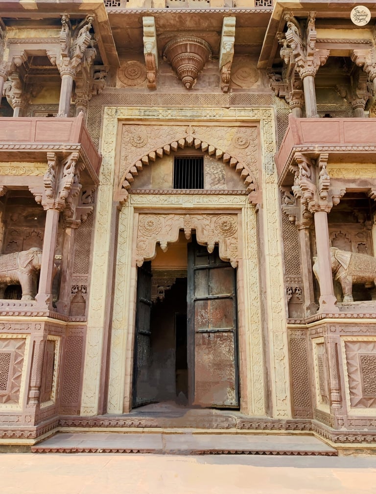 Majestic West Gate of Jahangir Mahal, Orchha