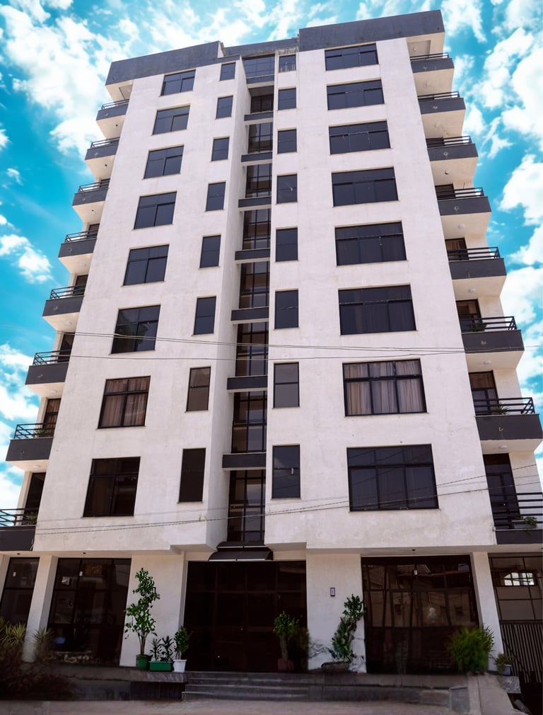 2 bedroom serviced apartment living room, Addis Ababa, modern kitchen apartment Bole Addis Ababa