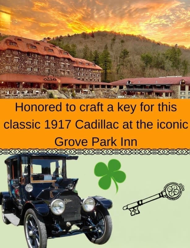 Grove Park Inn 1917 Cadillac Jack's Locksmith expertise classic car services