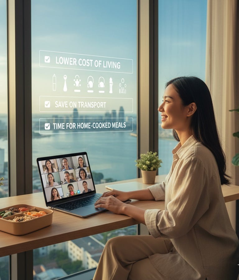 Workers being based in Johor has become more viable as companies are allowing their employees to work from home