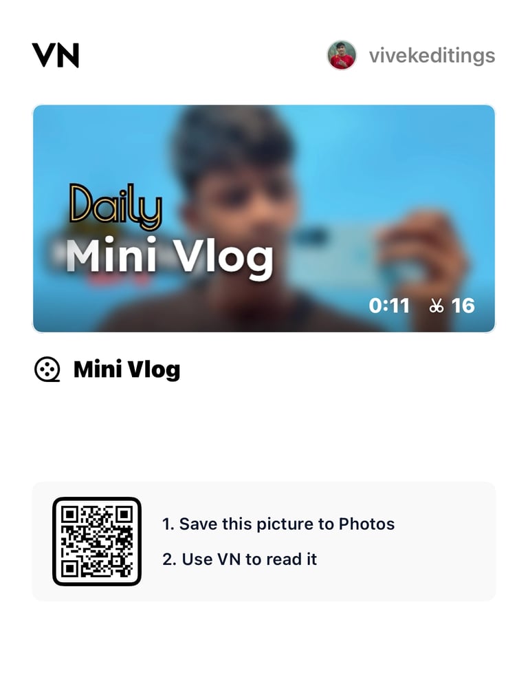 Daily Mini Vlog VN Code